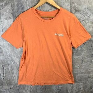 Orange Columbia PFG t-shirt Men's Large  #outdoor performance